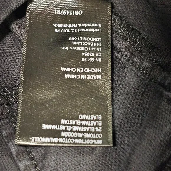 Free People Jayde Seamed Corduroy Flare Pants Size 31 Black - Picture 12 of 16